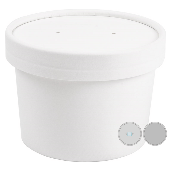 Containers with Cardboard Lid